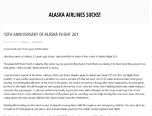 Tablet Screenshot of alaskaairlinessucks.com